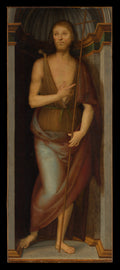 Saint John the Baptist Saint Lucy by Perugino (Pietro di Cristoforo Vannucci) - Classic Art canvas print