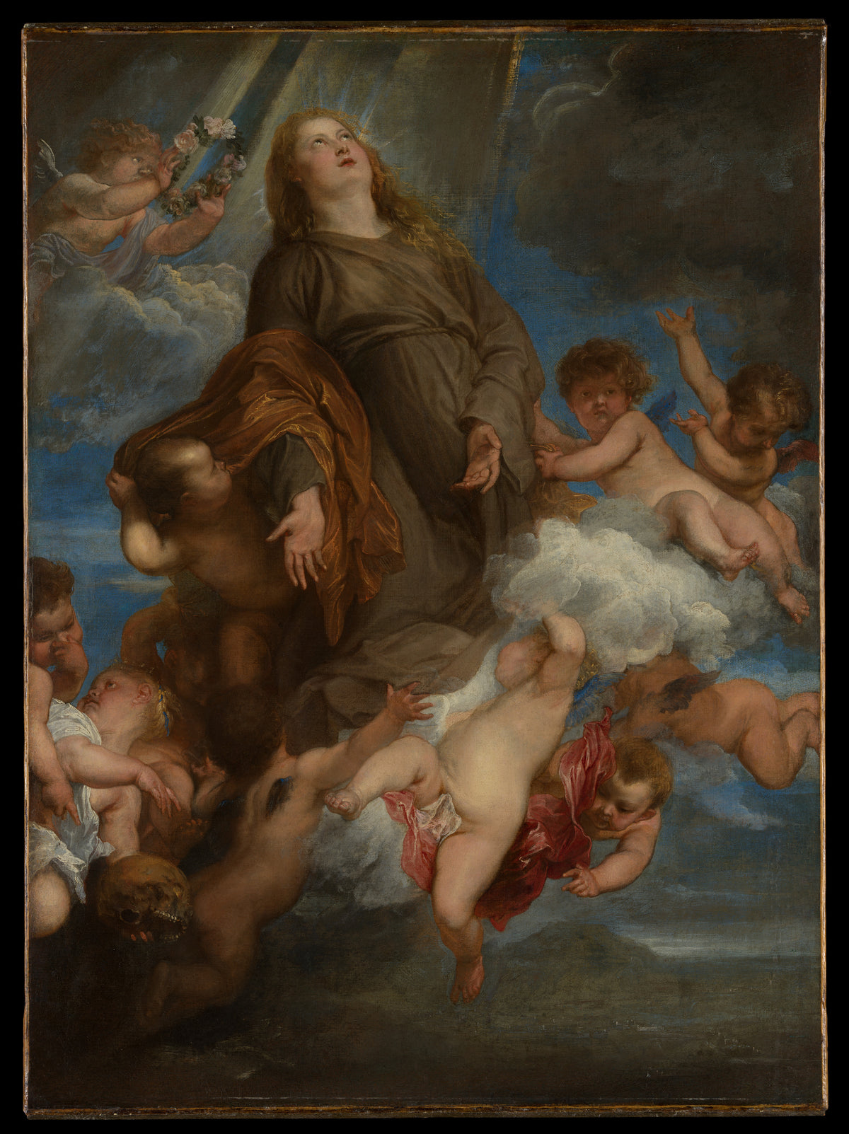 Saint Rosalie Interceding for the Plague-stricken of Palermo by Anthony van Dyck - Oil Painting canvas print