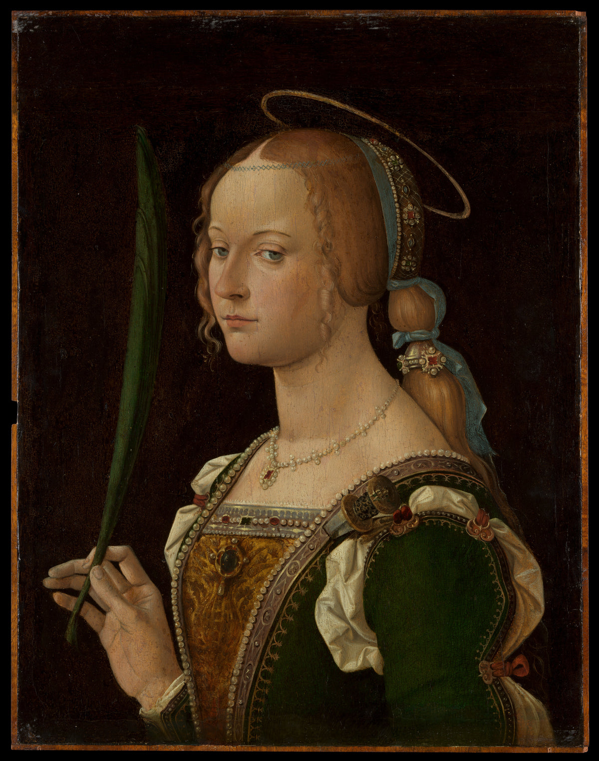 Saint Justina of Padua by Bartolomeo Montagna (Bartolomeo Cincani) - Classic Art canvas print