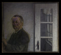 Self-Portrait at Spurveskjul by Vilhelm Hammershøi - Oil Painting canvas print