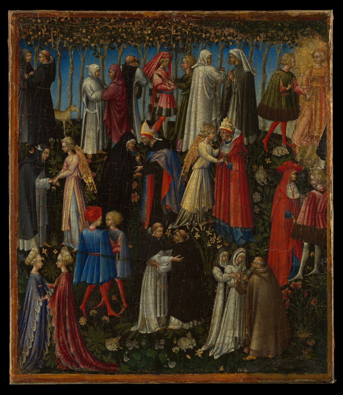 Paradise by Giovanni di Paolo (Giovanni di Paolo di Grazia) - Tempera canvas print