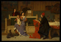 Hugo van der Goes Making a Portrait of Mary of Burgundy by Wilhelm (Guillaume) Koller - Classic Art canvas print