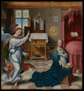The Annunciation by Joos van Cleve - Classic Art canvas print