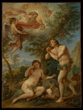 The Rebuke of Adam and Eve by Charles Joseph Natoire - Classic Art canvas print