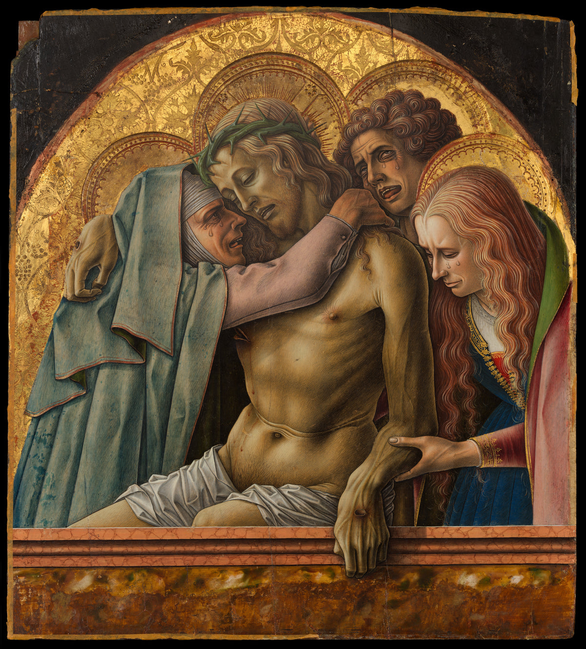 Piet by Carlo Crivelli - Tempera canvas print