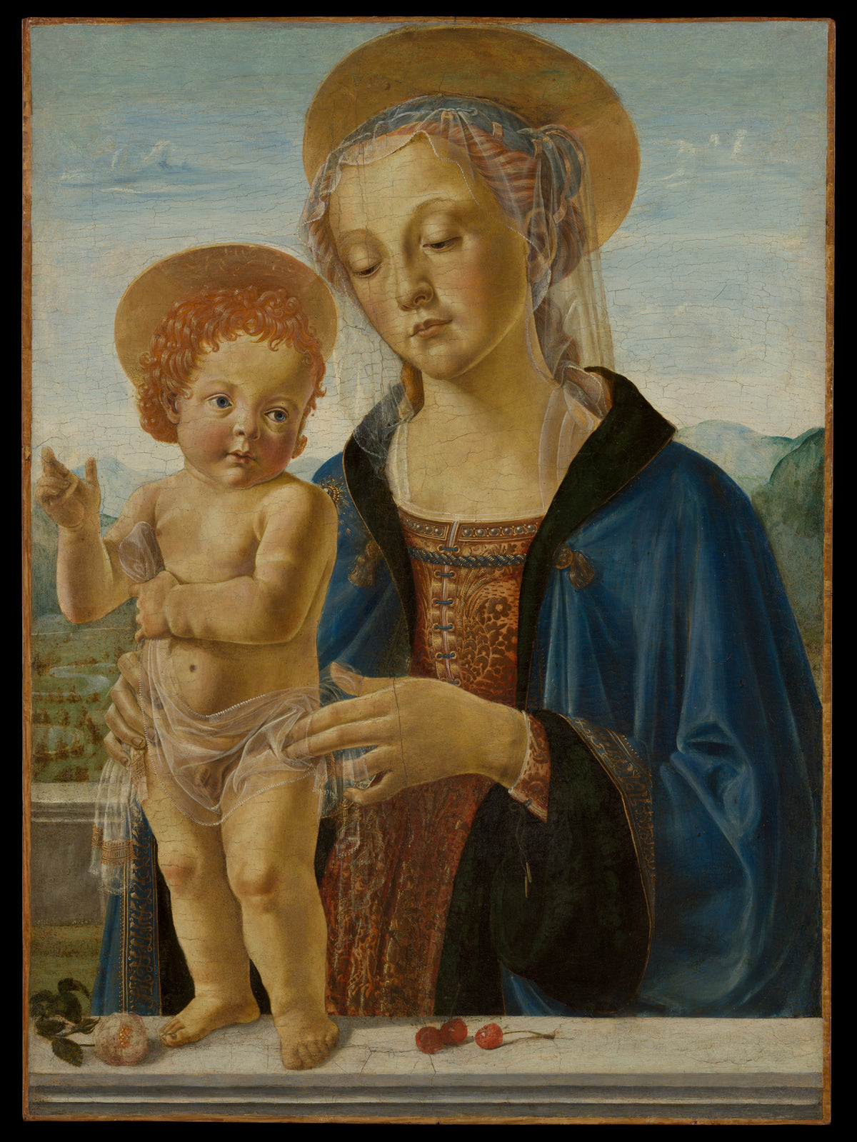 Madonna and Child by Andrea del Verrocchio - Tempera canvas print