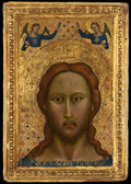 Head of Christ by Master of the Orcagnesque Misericordia - Tempera canvas print
