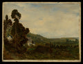 An Old Chapel in a Valley by Théodore Rousseau - Naive Art canvas print