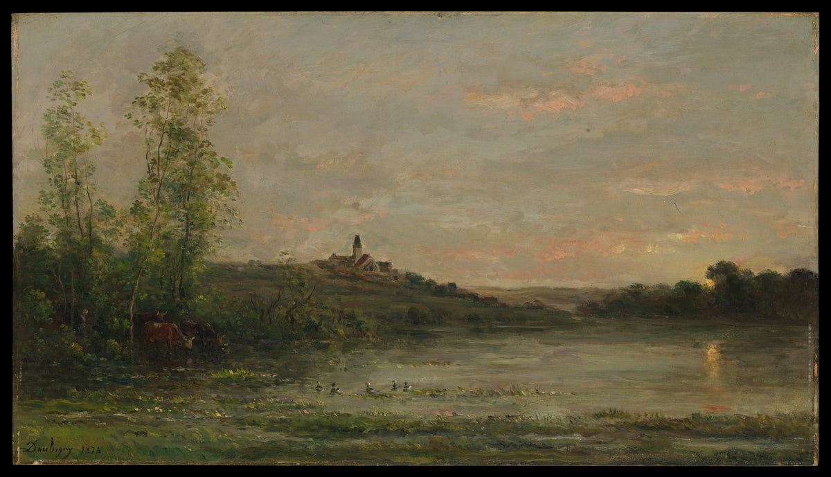 The Seine Morning by Charles-François Daubigny - Classic Art canvas print