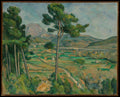 Mont Sainte-Victoire and the Viaduct of the Arc River Valley by Paul Cézanne - Oil Painting canvas print