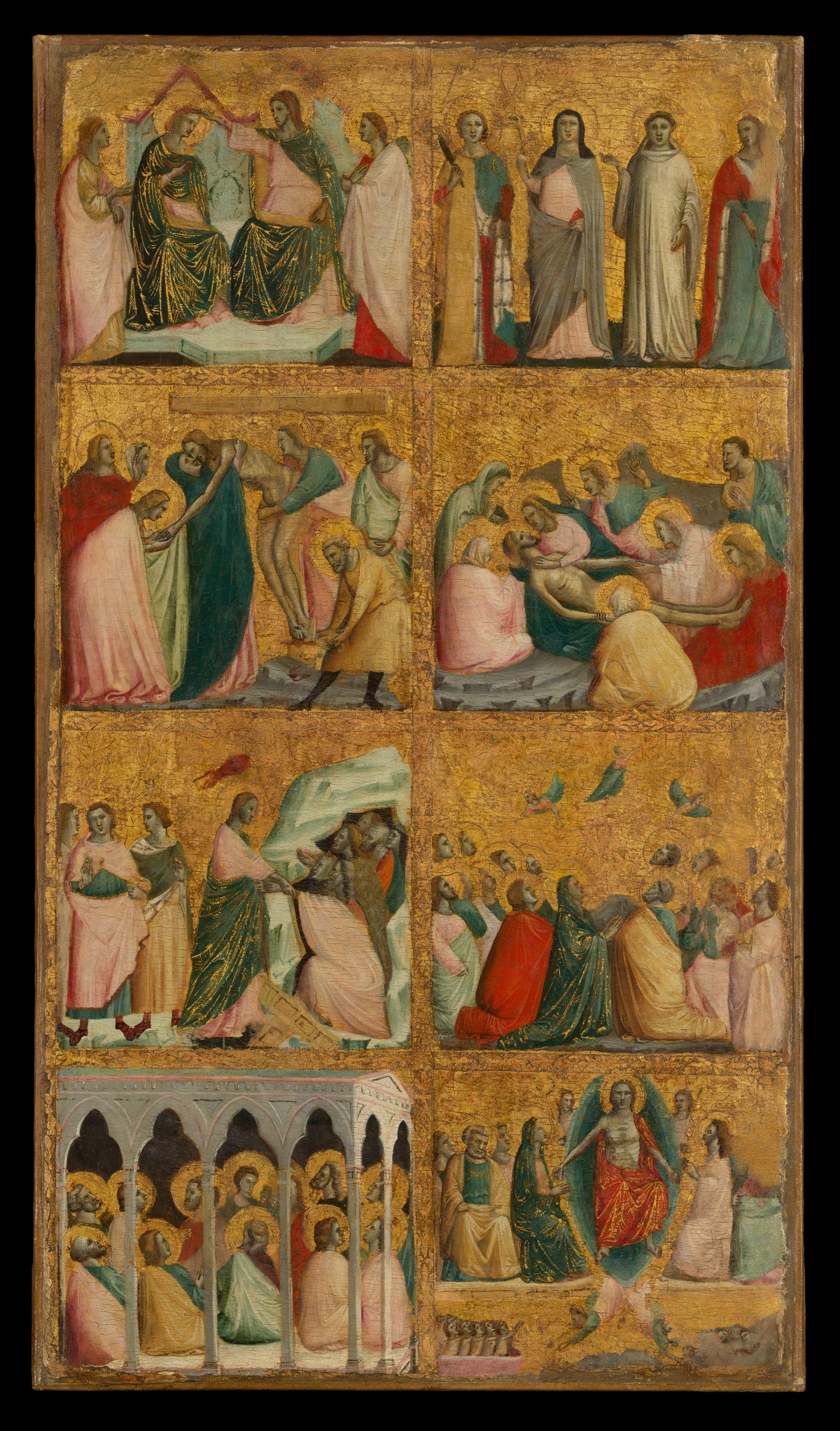 Scenes from the Life of Christ by Giovanni Baronzio - Tempera canvas print