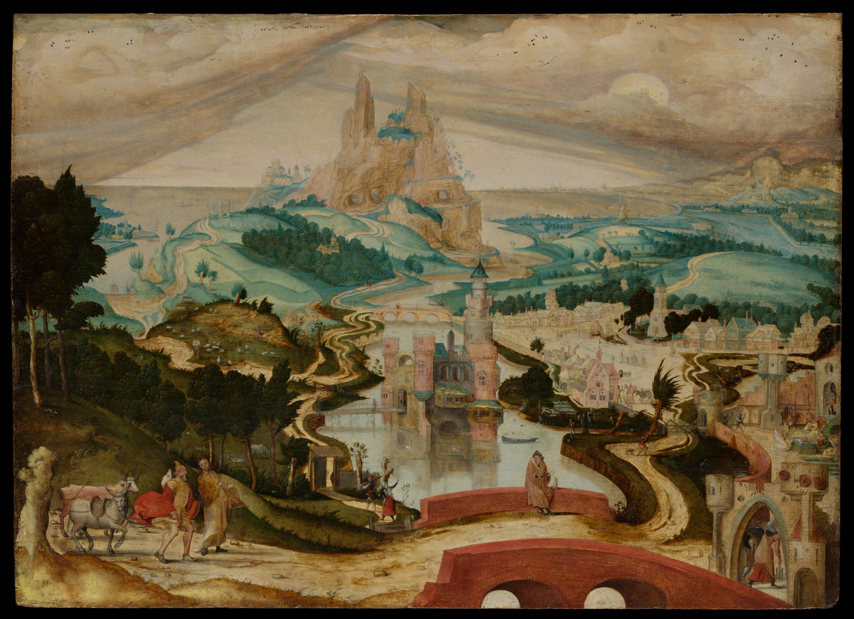 The Arrival in Bethlehem by Master of the Brussels Calling of Saint Matthew - Classic Art canvas print