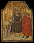 Saint Catherine Disputing and Two Donors by Cenni di Francesco di Ser Cenni - Tempera canvas print