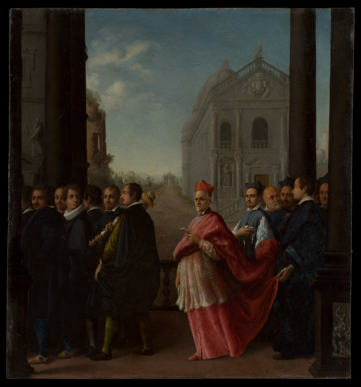 A Cardinal's Procession by Ottavio Leoni (Il Padovano) - Classic Art canvas print