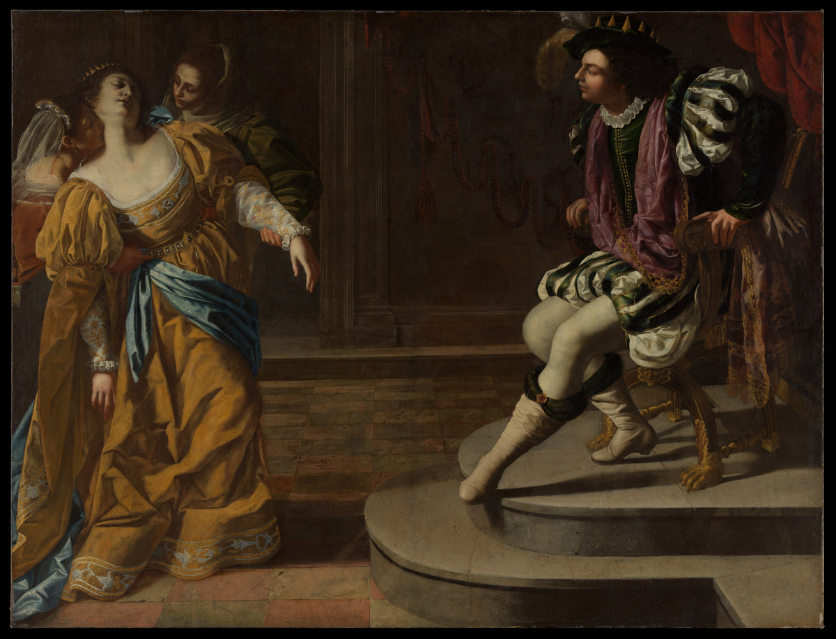 Esther before Ahasuerus by Artemisia Gentileschi - Oil Painting canvas print