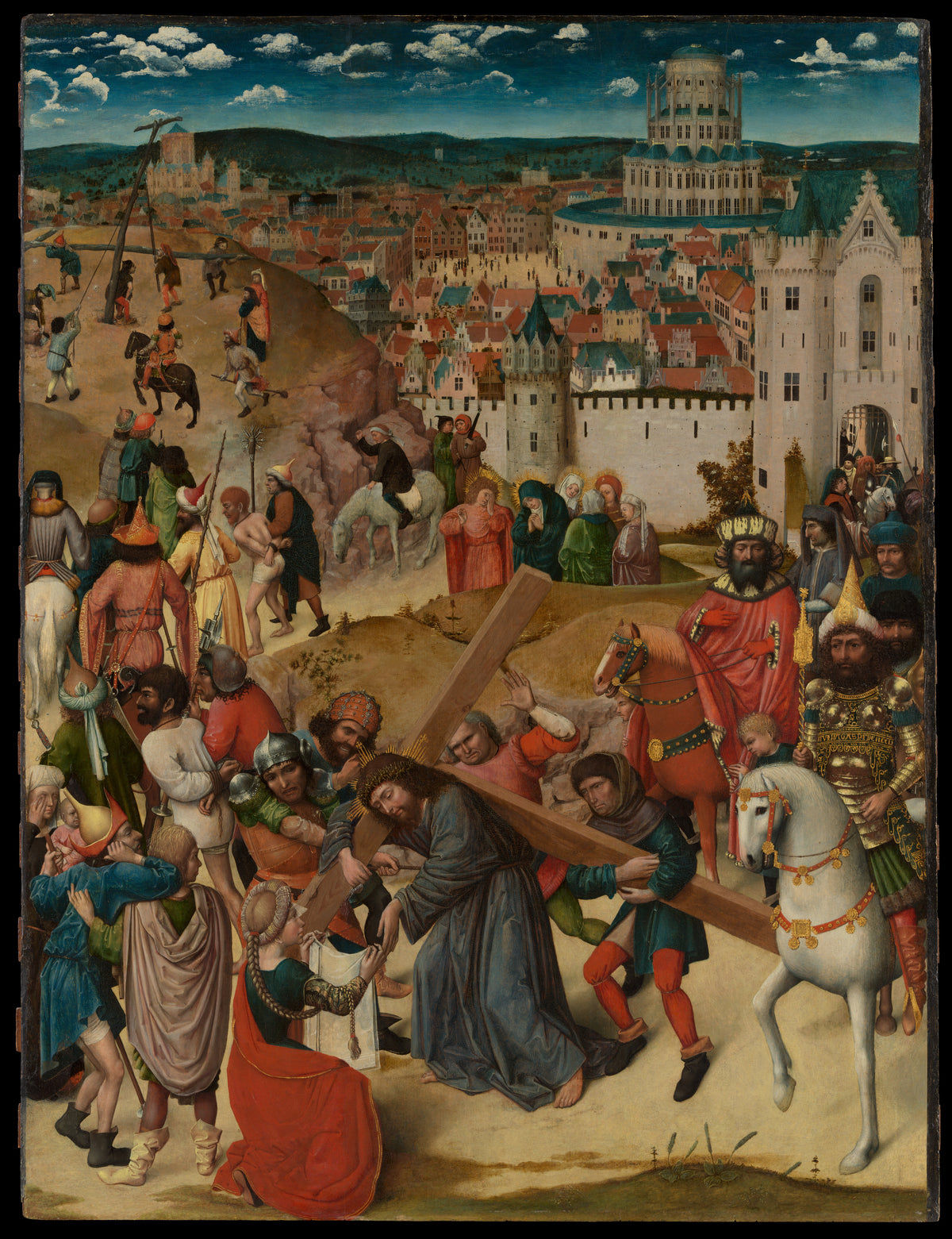 Christ Bearing the Cross by North Netherlandish (Bruges) Painter - Classic Art canvas print