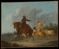 Cavalier and Shepherd by Francesco Casanova - Oil Painting canvas print