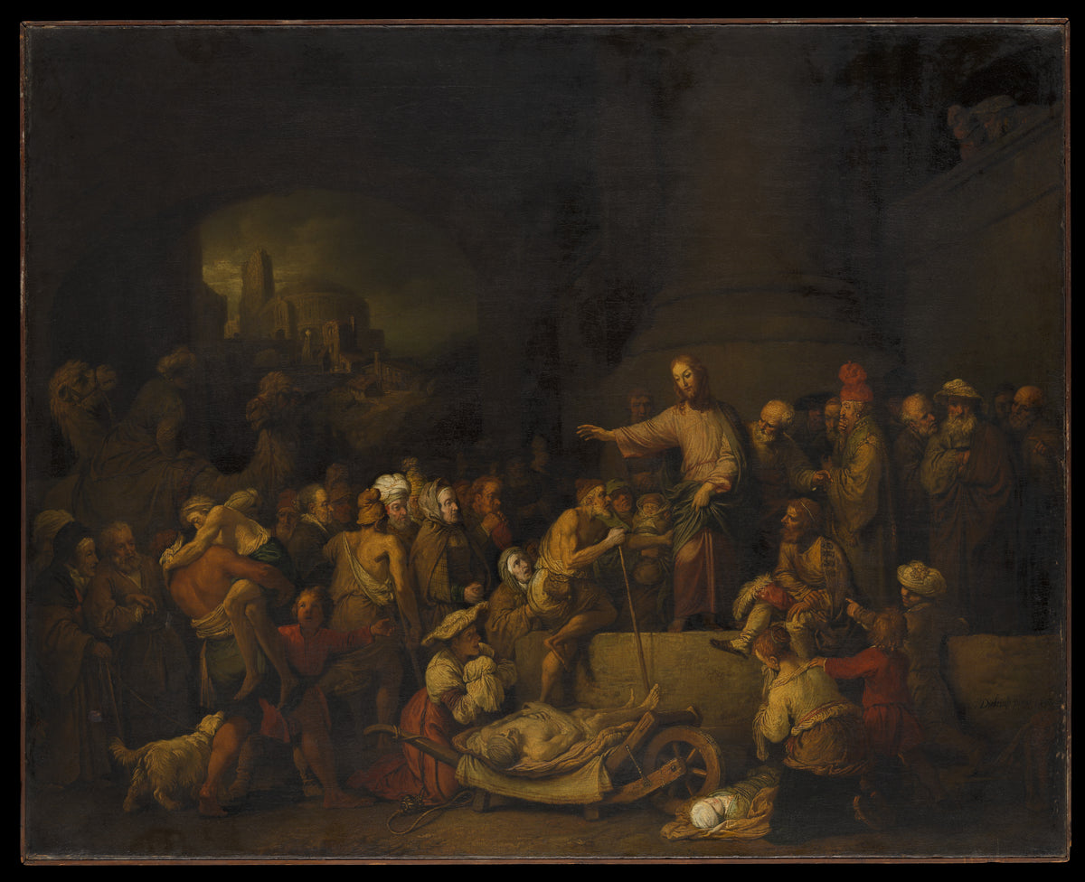 Christ Healing the Sick by Christian Wilhelm Ernst Dietrich - Oil Painting canvas print