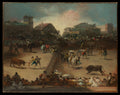 Bullfight in a Divided Ring by Goya (Francisco de Goya y Lucientes) - Romantic canvas print