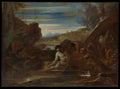 Alexander the Great Rescued from the River Cydnus by Pietro Testa - Oil Painting canvas print