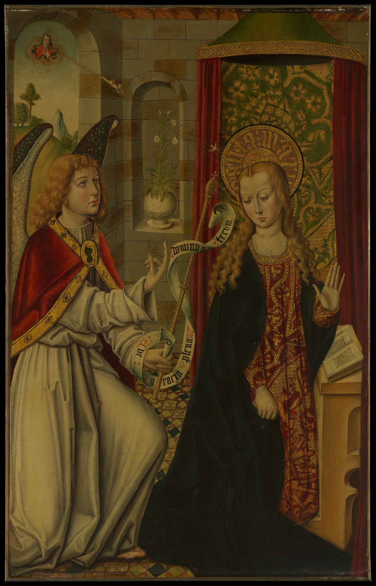 The Annunciation by Budapest Master - Classic Art canvas print