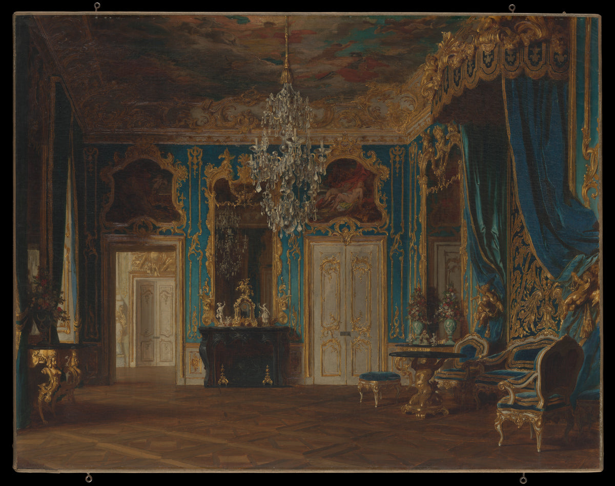 Project for a Room for King Ludwig II 18541886 of Bavaria by Gyula Benczúr - Oil Painting canvas print