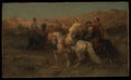 Arabs on the March by Adolf Schreyer - Oil Painting canvas print