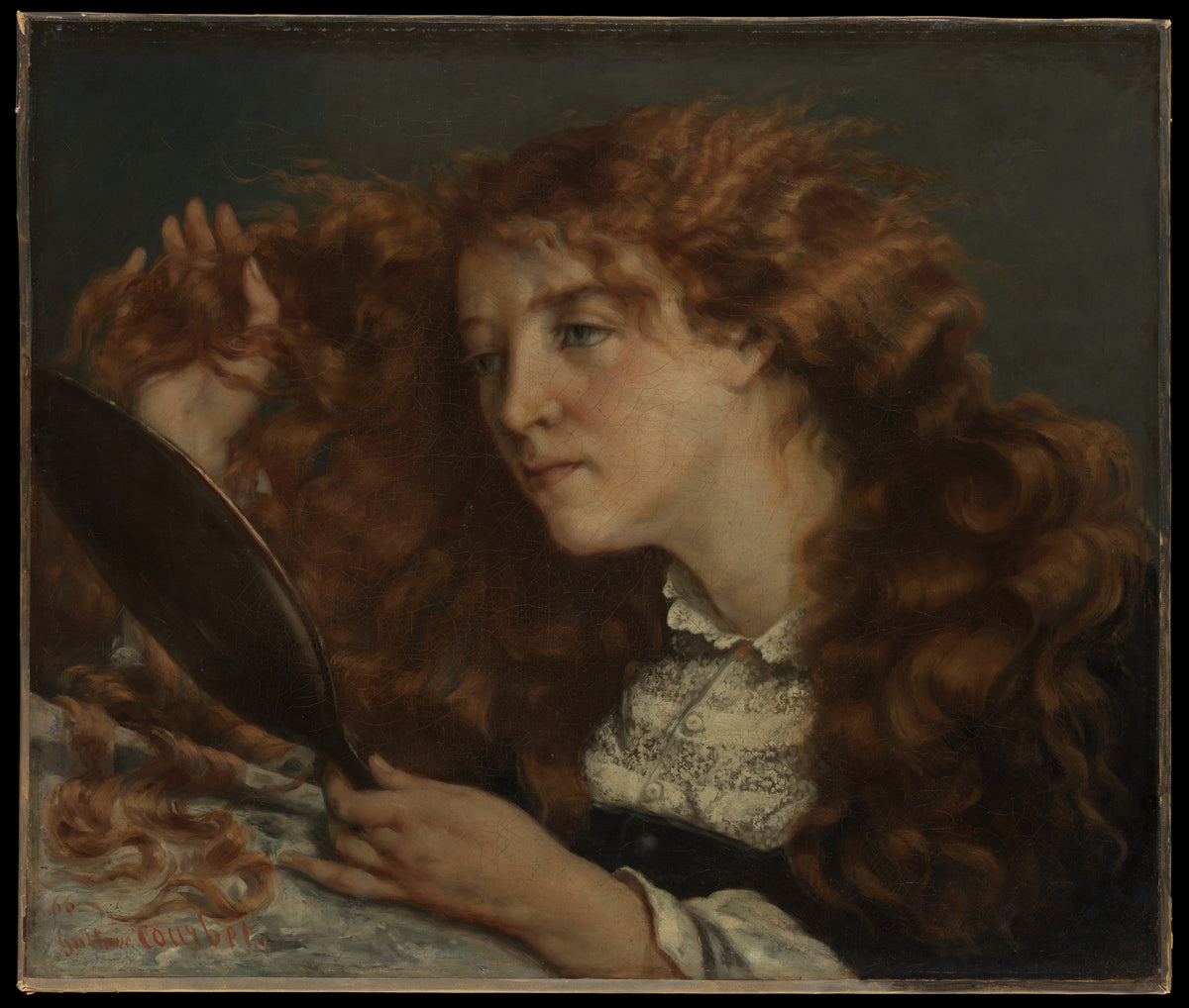 Jo, La Belle Irlandaise by Gustave Courbet - Realist canvas print