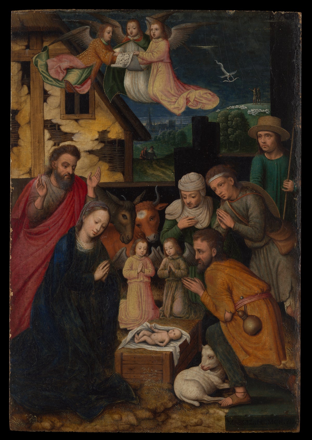 The Adoration of the Shepherds by Marcellus Coffermans - Classic Art canvas print