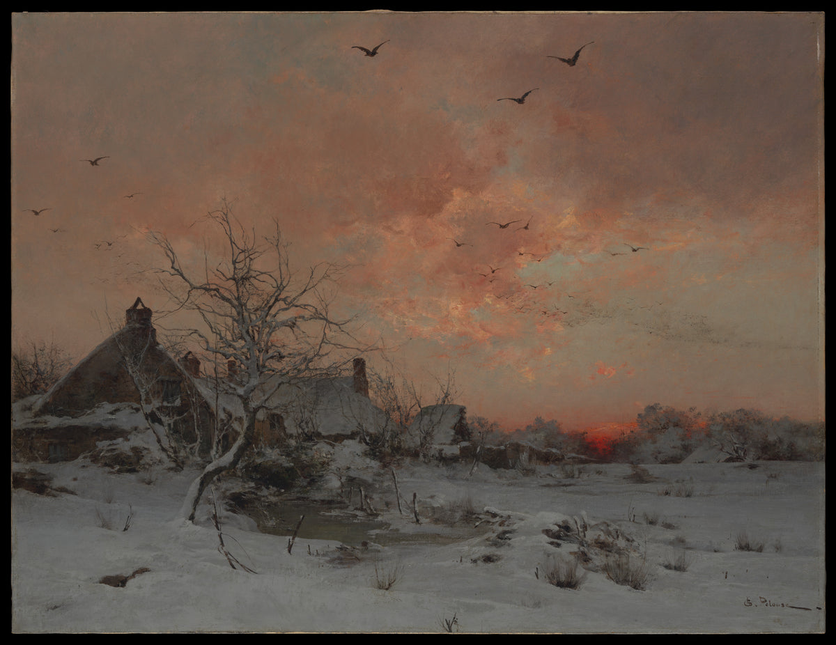 January Cernay, near Rambouillet by Léon-Germain Pelouse - Oil Painting canvas print