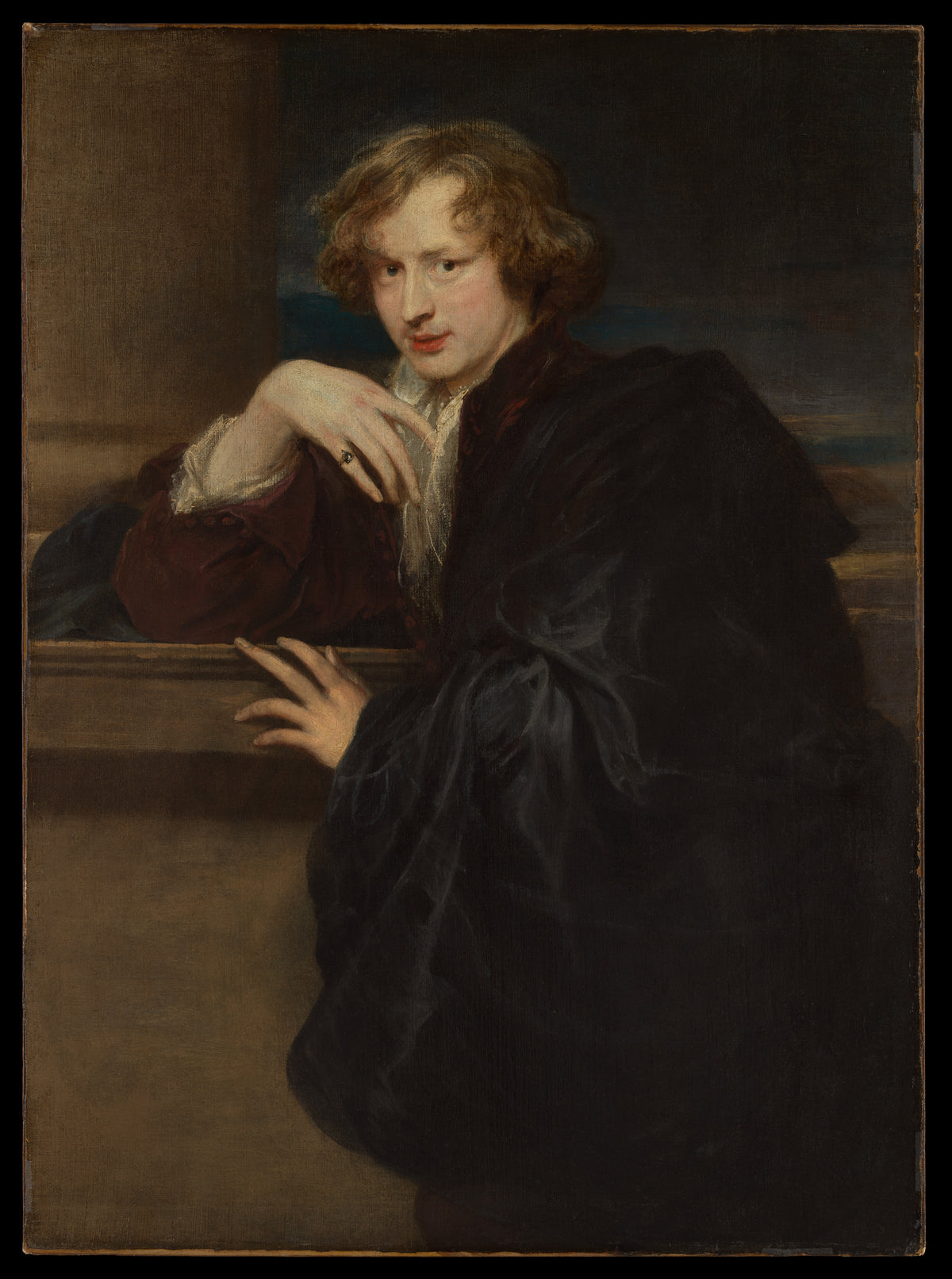 Self-Portrait by Anthony van Dyck - Oil Painting canvas print