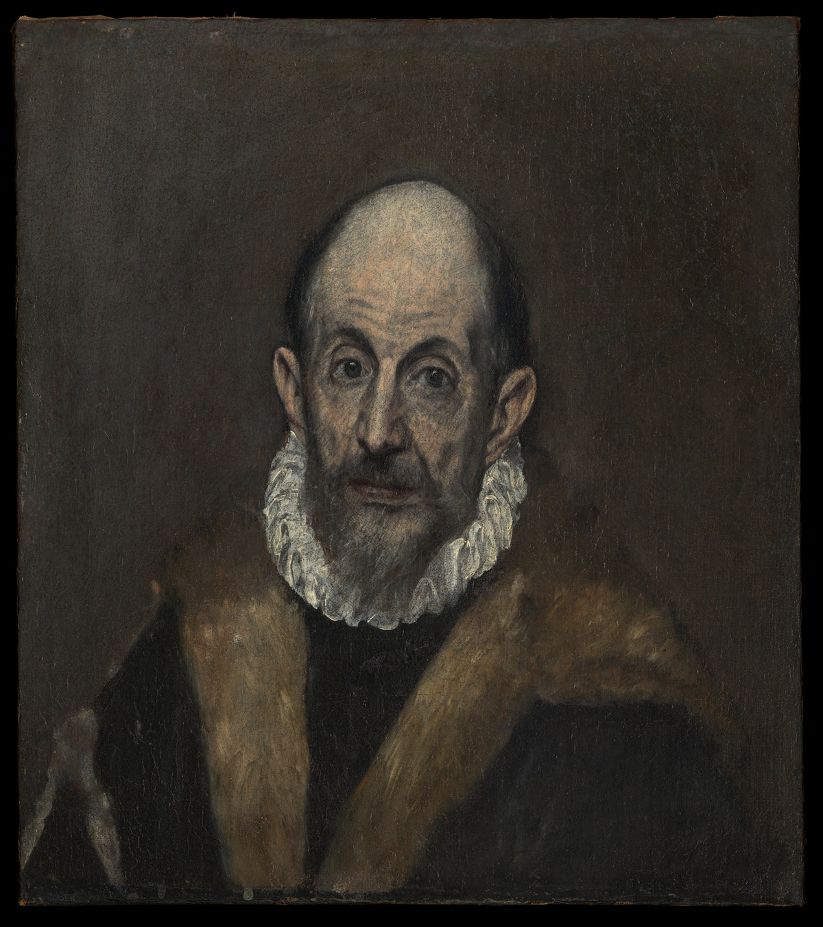 Portrait of an Old Man by El Greco (Domenikos Theotokopoulos) - Oil Painting canvas print