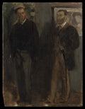 Two Men by Edgar Degas - Impressionist canvas print