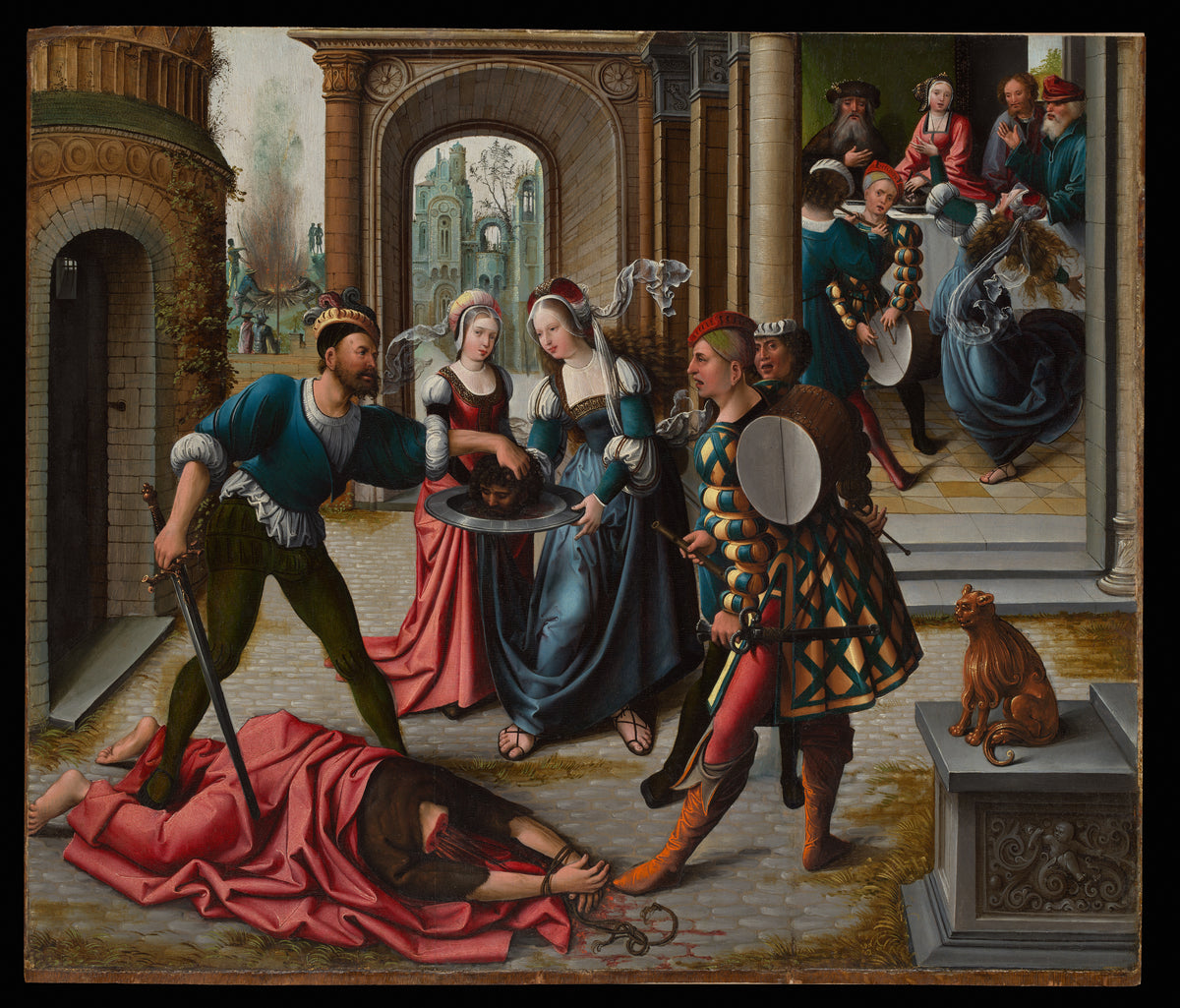 The Martyrdom of Saint John the Baptist by Bernard van Orley - Classic Art canvas print
