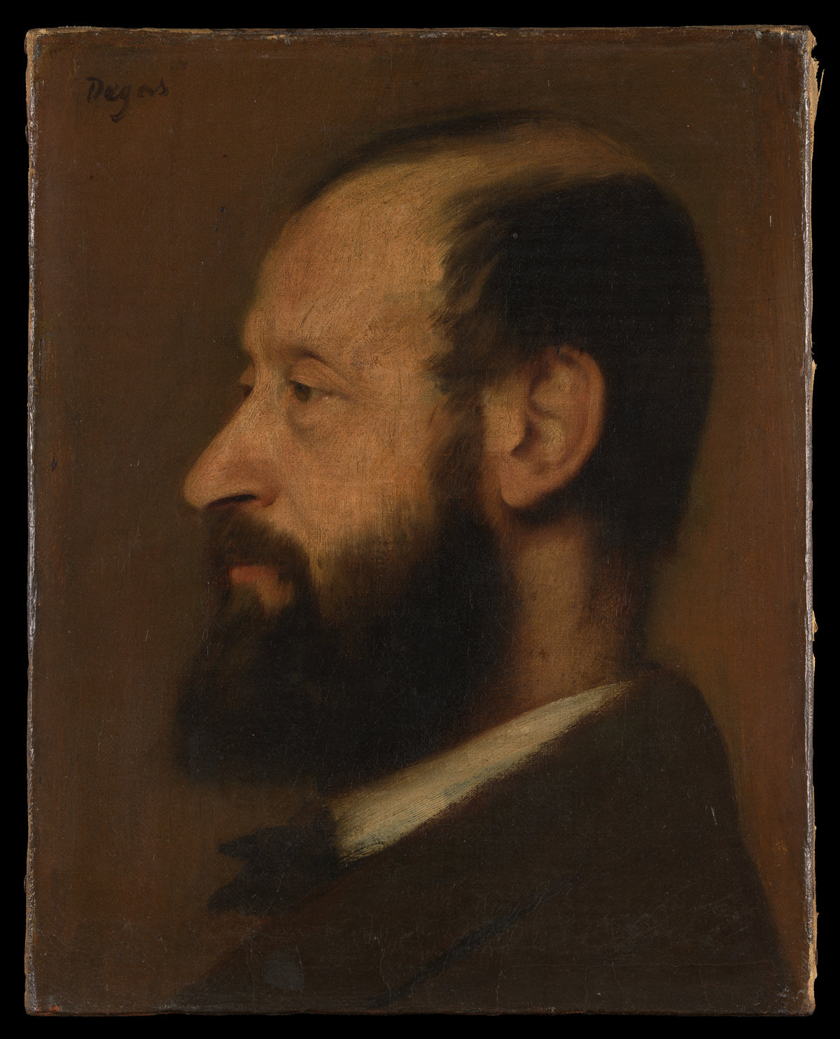 Joseph-Henri Alts 18261895 by Edgar Degas - Impressionist canvas print