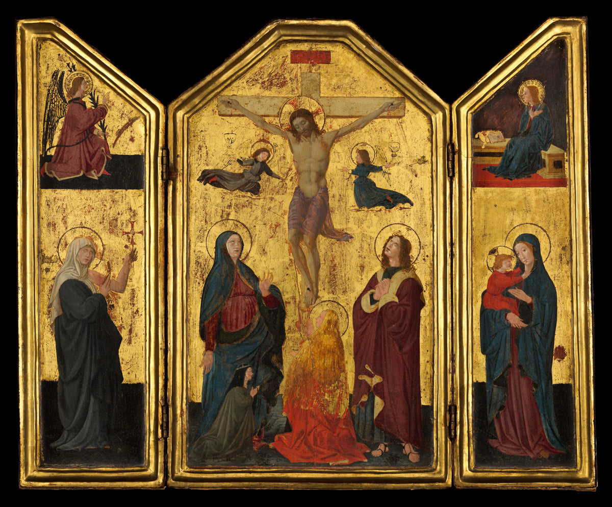 The Crucifixion by Paolo Uccello (Paolo di Dono) - Tempera canvas print