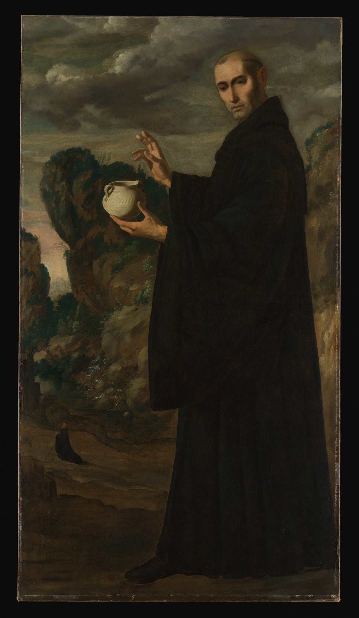 Saint Benedict by Francisco de Zurbarán - Oil Painting canvas print