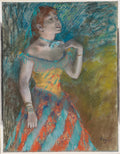 The Singer in Green by Edgar Degas - Impressionist canvas print