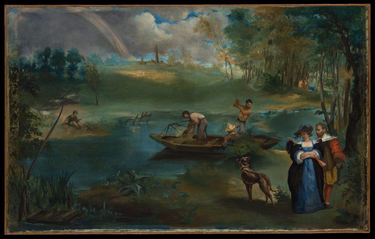 Fishing by Edouard Manet - Impressionist canvas print