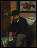 The Collector of Prints by Edgar Degas - Impressionist canvas print