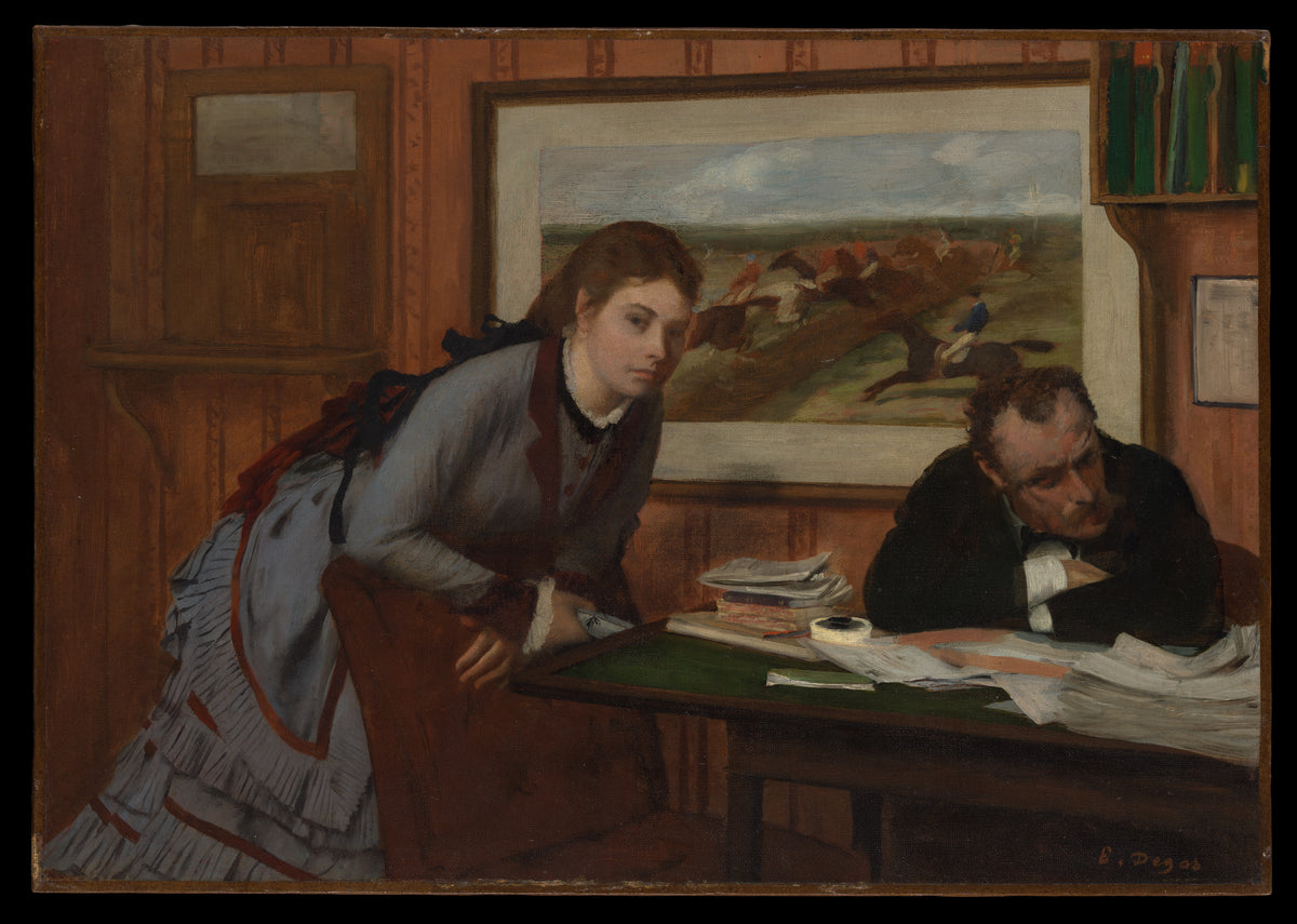 Sulking by Edgar Degas - Impressionist canvas print