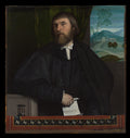 Portrait of a Man by Moretto da Brescia (Alessandro Bonvicino) - Oil Painting canvas print