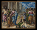Christ Healing the Blind by El Greco (Domenikos Theotokopoulos) - Oil Painting canvas print