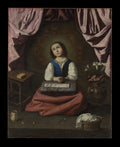 The Young Virgin by Francisco de Zurbarán - Oil Painting canvas print