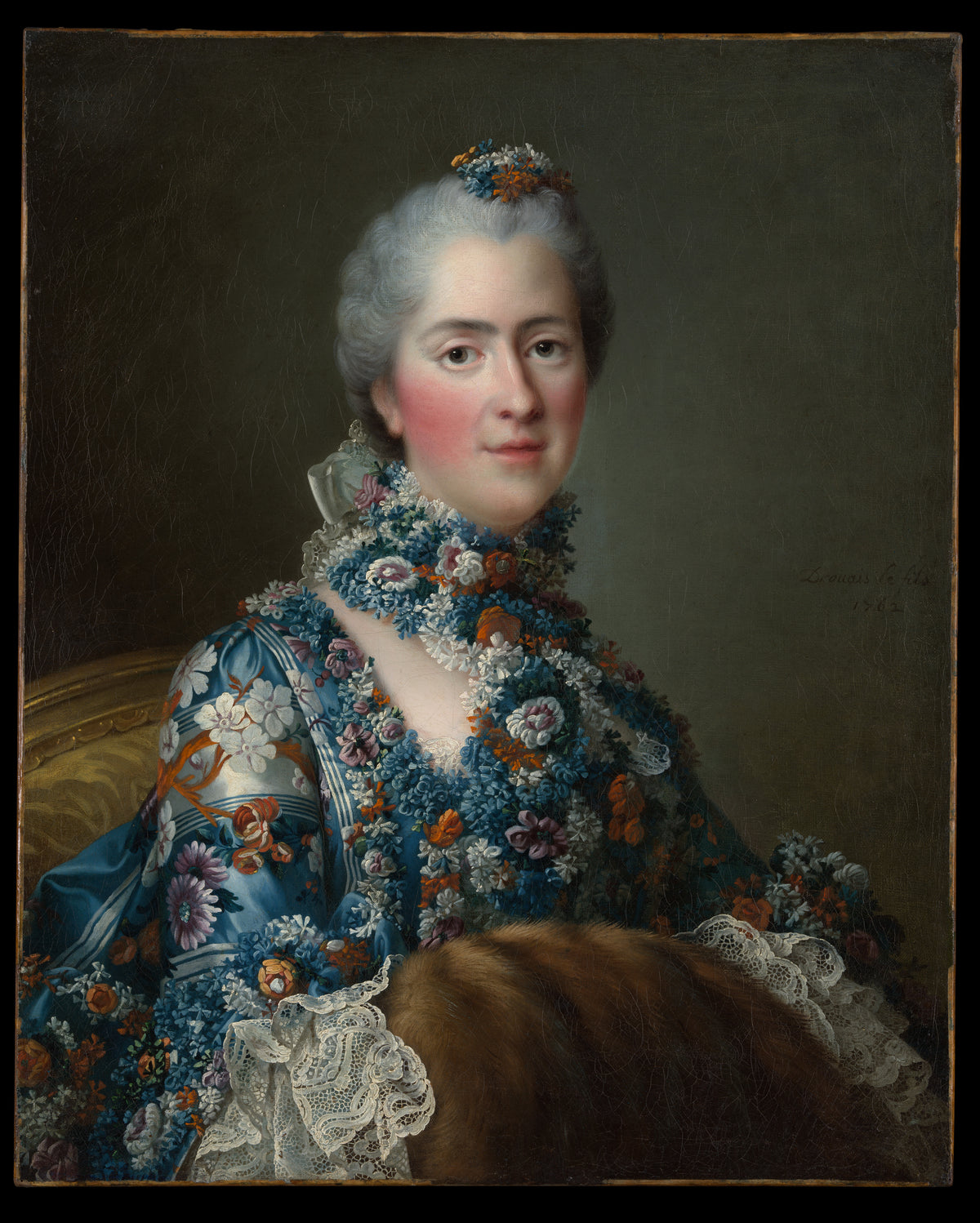 Madame Sophie de France 17341782 by François Hubert Drouais - Oil Painting canvas print