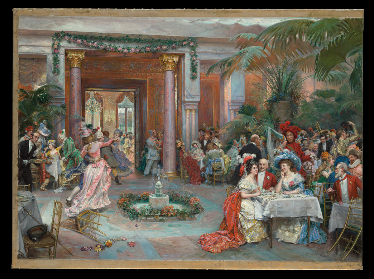 Masquerade Ball by Raimundo de Madrazo y Garreta - Oil Painting canvas print