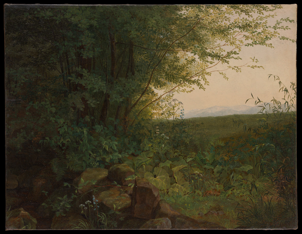 At the Edge of the Forest by August Heinrich - Oil Painting canvas print
