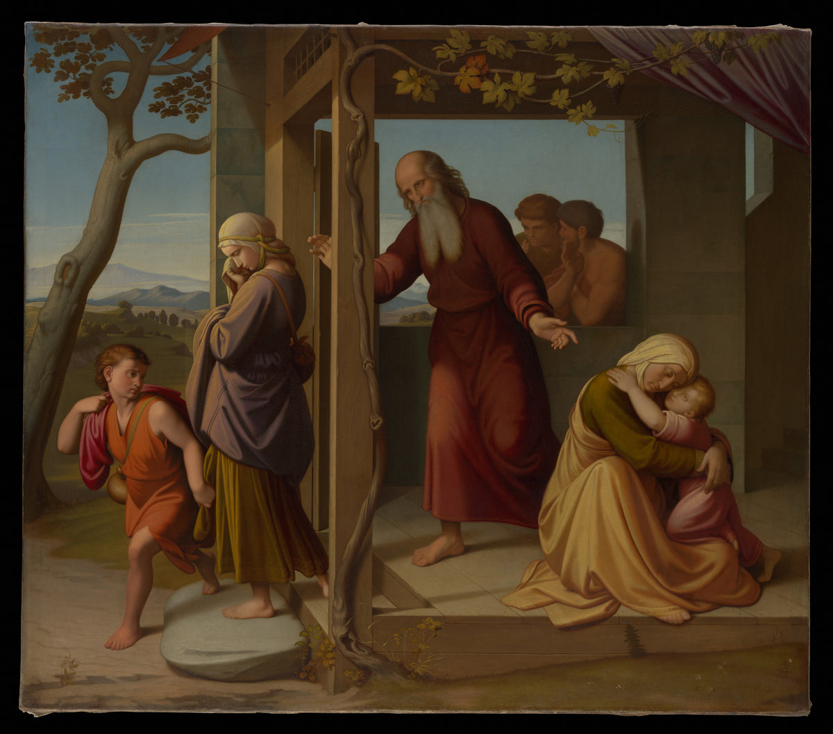 The Banishment of Hagar by Johann Friedrich Overbeck - Romantic canvas print
