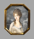 Portrait of a Woman by Peter Edward Stroely - Classic Art canvas print