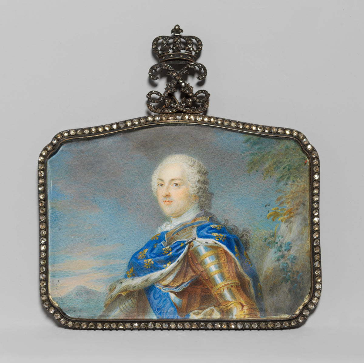 Louis XV 17101774, King of France by French Painter - Classic Art canvas print